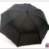 【雨傘王】《高爾夫大傘》☆ 自動超大傘面-黑色 ☆ 雙層傘布‧簍空導風設計 本站所有商品任選湊滿20支以上即可享390元團購價！