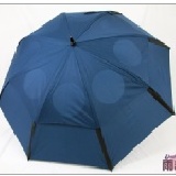 【雨傘王】《高爾夫大傘》☆ 自動超大傘面-深藍色 ☆ 雙層傘布‧簍空導風設計 本站所有商品任選湊滿20支以上即可享390元團購價！
