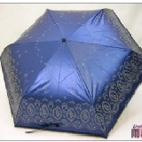 【雨傘王】《巴洛克蕾絲》☆ 華麗時尚-蕾絲亮深藍 ☆ 今年夏天最受歡迎的防曬好傘 本站所有商品任選湊滿20支以上即可享390元團購價！