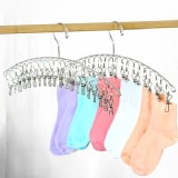 不鏽鋼弧形20夾曬衣架