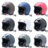 台灣製 3/4罩式復古騎士帽贈泡泡鏡