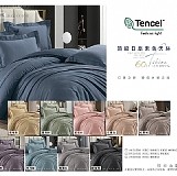 🔺超低破盤價🔺頂級日旅素色天絲四件式床包組(含鋪棉兩用被)