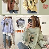 韓國標 薄絨泰迪熊熊大學Ｔ