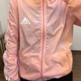 阿迪防曬衣純色輕薄透氣薄外套-白色-藏青色-藍色