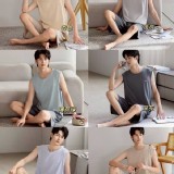 （韓組）莫代爾男士背心睡衣套裝