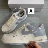 (原單)AF1空軍一號雙鈎白淺灰ins低幫運動板鞋