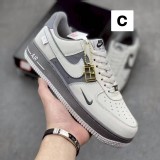 (原單)AF1空軍一號雙鈎白淺灰ins低幫運動板鞋