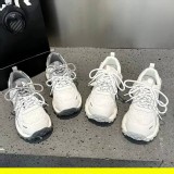 軟底老爹鞋休閒阿甘小白鞋 ( 灰/ 白)