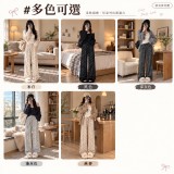 軟糯蝴蝶結闊腿褲