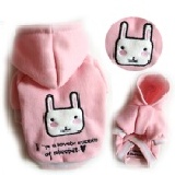 YUKI`S WORLD 刺繡連帽小兔粉色 XL號 On Sale出清特價區