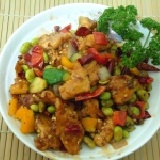 辣子雞丁 上等去骨雞肉，辣的過癮，喜歡吃辣的你不能錯過，半價試吃 特價：$60