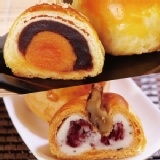 【周老爸-早鳥預購】浪漫好月禮盒(六入蛋黃酥+六入櫻葉酥) 特價：$449