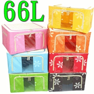 牛津布收納箱 66L-50*40*33(咖啡)