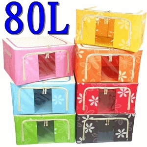 牛津布收納箱 80L-60*40*33(橘)