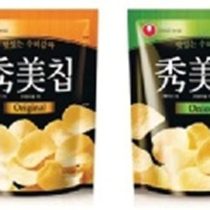 韓國農心秀美洋芋片85g★韓國超商超市雜貨店平民餅乾喔（大包）