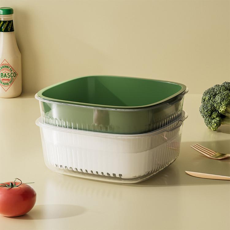 【CityStar】廚房多功能雙層果蔬瀝水籃大中小套組