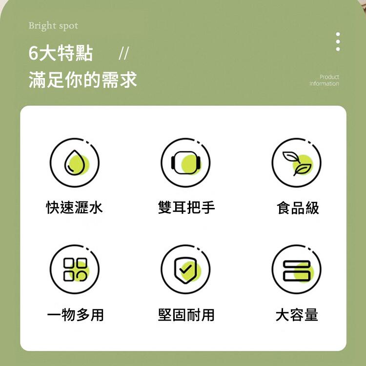 【CityStar】廚房多功能雙層果蔬瀝水籃大中小套組