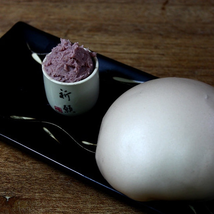 【包狀元老麵包子店】★香綿芋泥包★ (4入)低糖配方、口感綿密，麵皮超Q，每一口都是天然老麵香氣!!