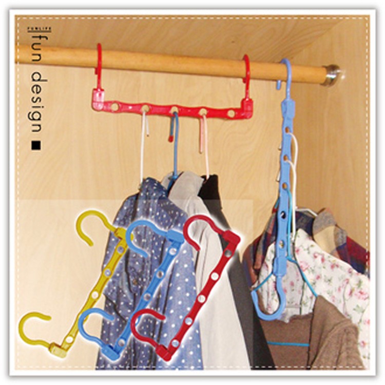 五孔吊環式魔術衣架