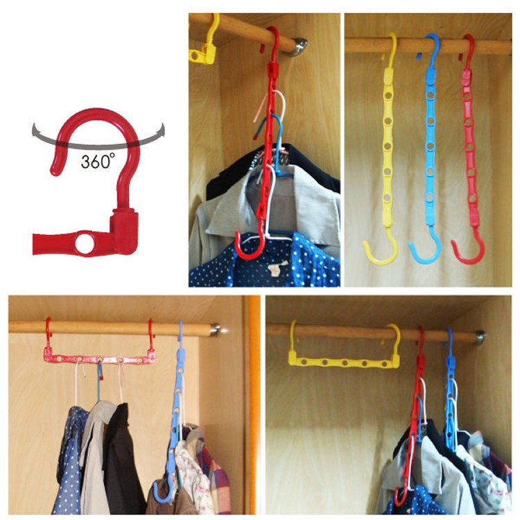 五孔吊環式魔術衣架