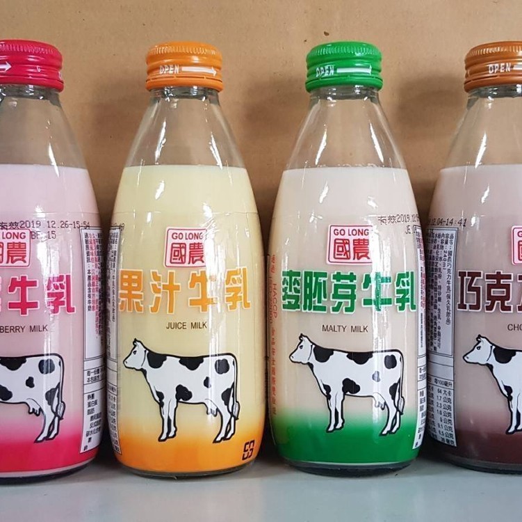 國農牛奶 （玻璃瓶 240ml）整箱24瓶 ( 5種選擇)