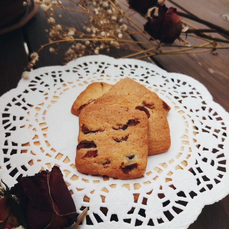 蘭姆蔓越莓脆餅 /手工餅乾/蛋奶素/夾鍊袋裝