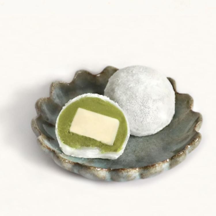 【金桃家草莓大福】玄米抹茶奶油大福6入組