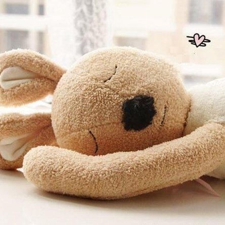 日單-可愛砂糖趴睡兔兔毛絨玩偶