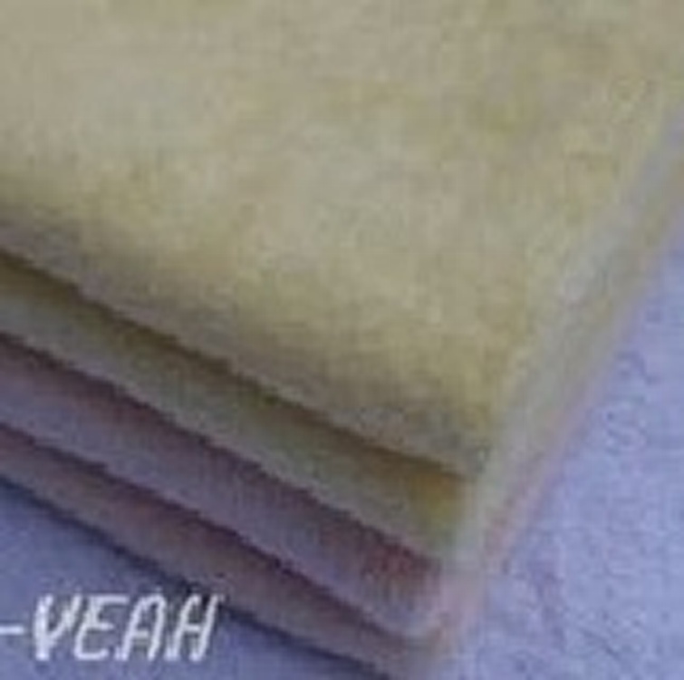 三葉毛巾高級絨面方巾6入 -[顏色黃]