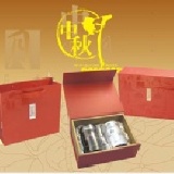臺灣茶禮盒組 -- 紅色款 內含桂花烏龍茶/白毫茉莉綠茶【罐裝散茶100公克裝】/ 各1入