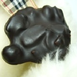 花生純黑巧克力薄片 10片 超人氣