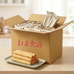 【紅豆食府】原味蛋捲人氣箱購組，箱購不含提盒