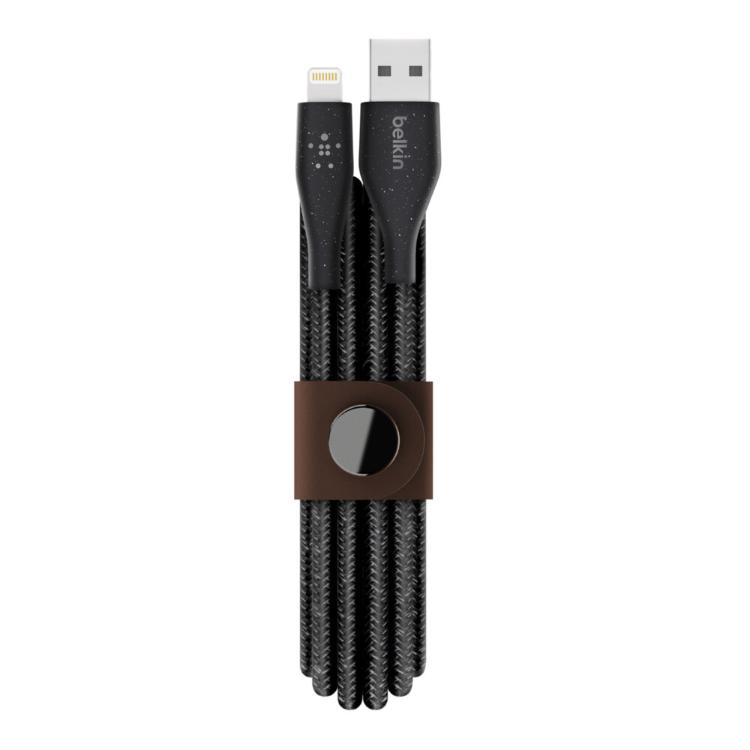 【Belkin】貝爾金USB-A轉Lightning編織收納傳輸線1.2公尺 台灣總代理