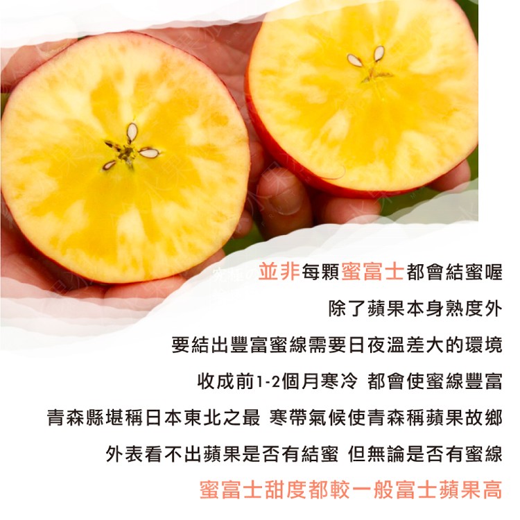 【水果狼】日本青森縣蜜富士蘋果 原裝32-36粒 蜜蘋果 青森蘋果