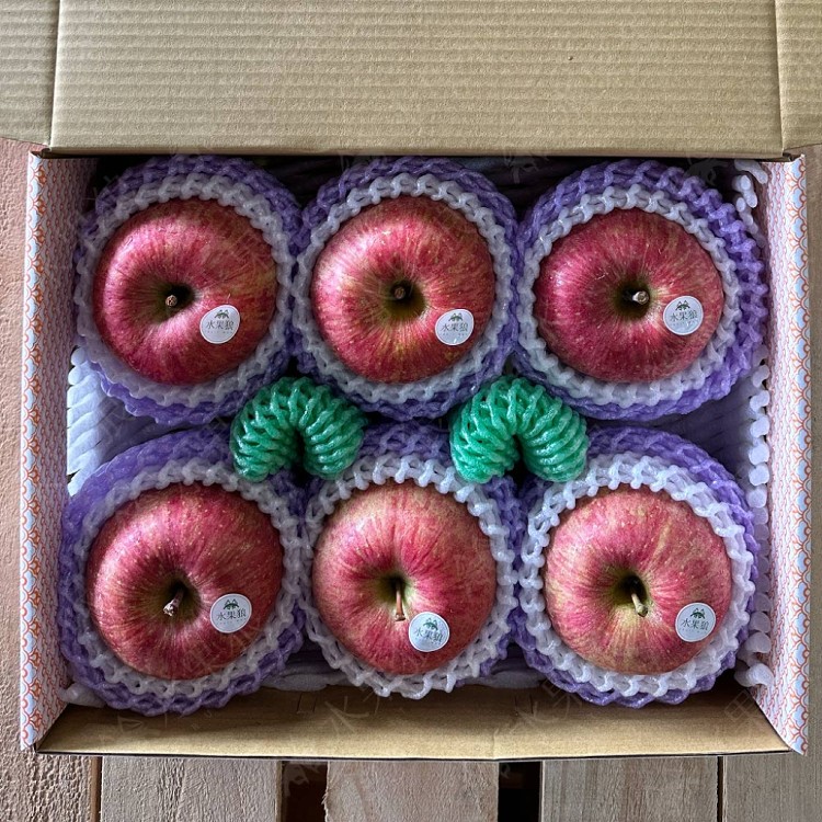 【水果狼】特大 日本青森縣蜜富士蘋果禮盒 6粒 蜜蘋果 青森蘋果