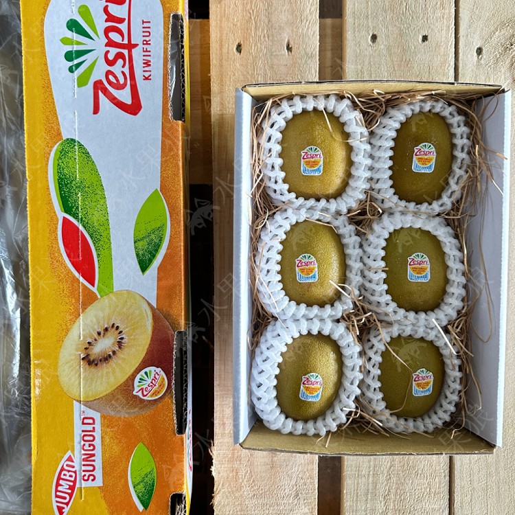 【水果狼】紐西蘭Zespri 黃金奇異果金圓頭6顆 / 禮盒