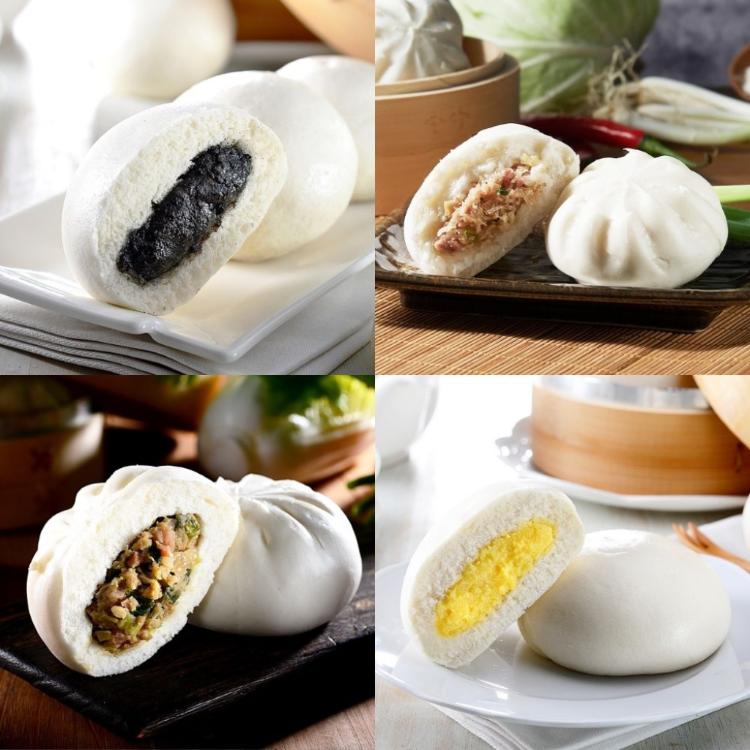 【紅豆食府】鮮肉包/奶皇包/芝麻包/菜肉包 (口味任選)