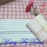 宏富毛巾 30兩白底橫條緞紋毛巾 《一條重量93.75公克、尺寸:76X33公分都(+-5%)》3條150 特價：$150