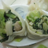 青江菜豬肉水餃