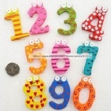 韓國木質數字冰箱貼早教用品 10個裝 60元