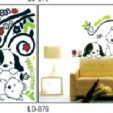 LD-876 DIY創意壁貼組合貼紙兒童房居家客廳壁貼身高貼 包裝尺寸33*60cm 特價：$69