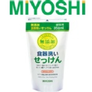 【日本MIYOSHI】無添加餐具清潔液-補充包350ml