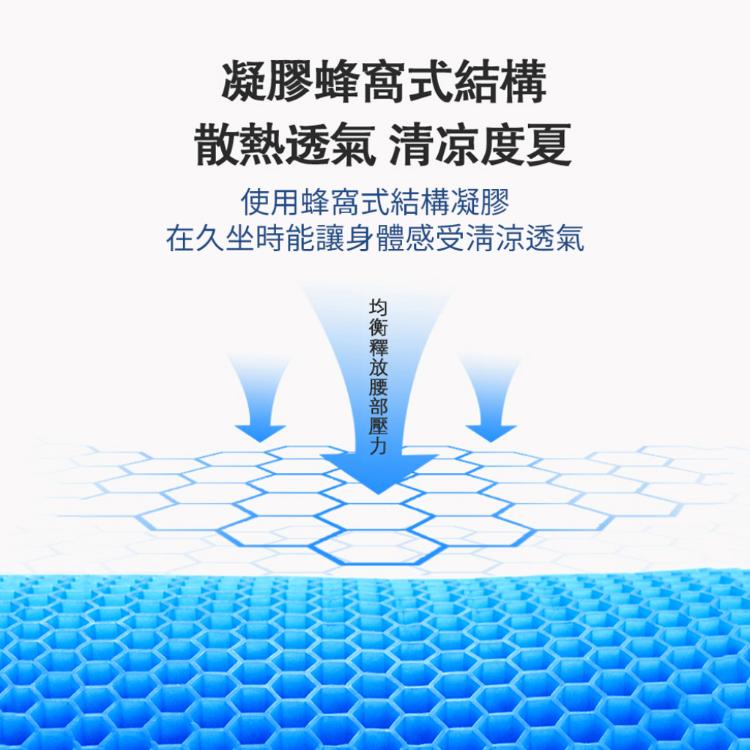 【涼感靠墊】靠背 凝膠 釋放壓力 背靠 久坐 辦公室 上班族