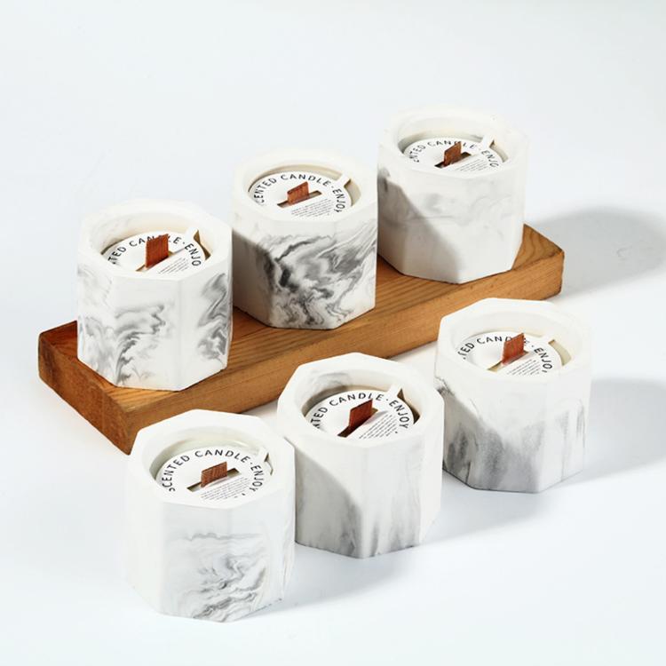 大理石【石膏罐香氛蠟燭】讓香氣帶走一身疲憊 大豆蠟 植物精油 薰香 室內