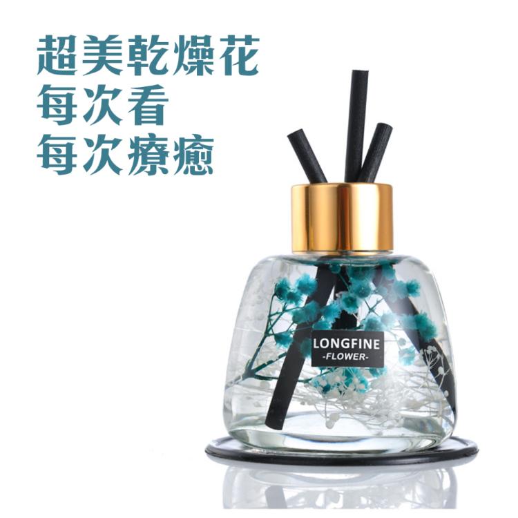 絕美綻放【乾燥碎花玻璃瓶香氛】芬芳 車用擴香瓶 薰香 室內 工作室 送禮