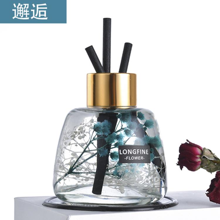 絕美綻放【乾燥碎花玻璃瓶香氛】芬芳 車用擴香瓶 薰香 室內 工作室 送禮