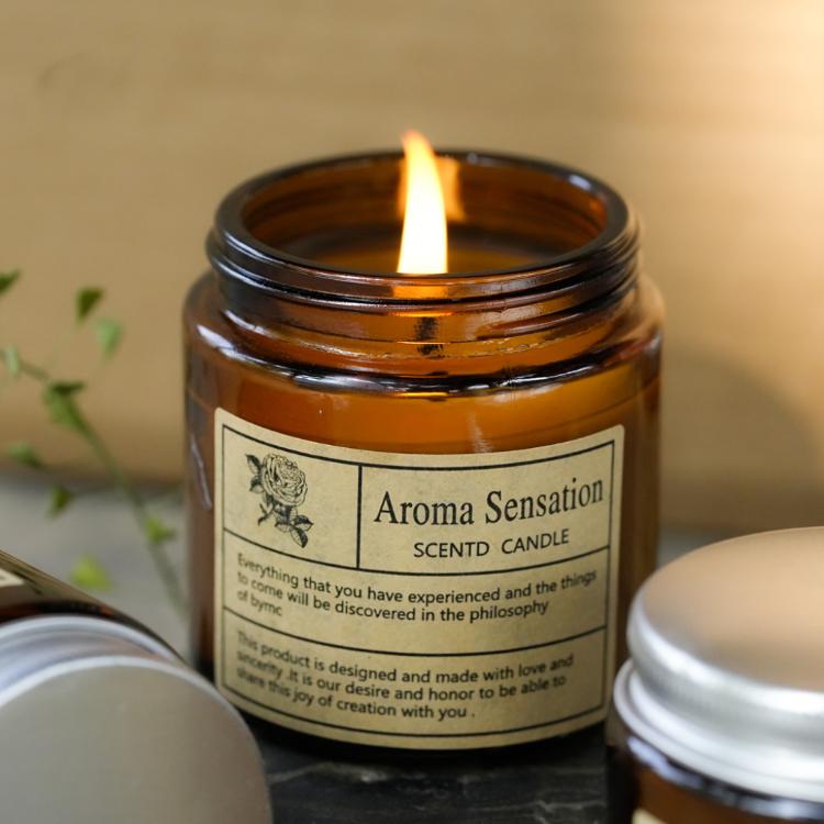 質感家居【旋轉蓋玻璃瓶香氛蠟燭】室內芬芳 薰香融燈 融蠟 精油 放鬆 舒緩