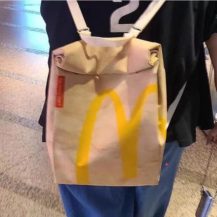 【麥當勞包包】McDonald's造型包 紙袋 背包 後背