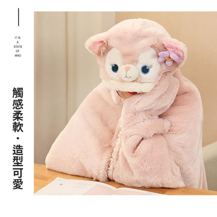 【小狐狸懶人毯】粉粉嫩嫩的造型 Linabell 粉紅狐狸 玲娜貝爾 披肩 送禮 交換禮物