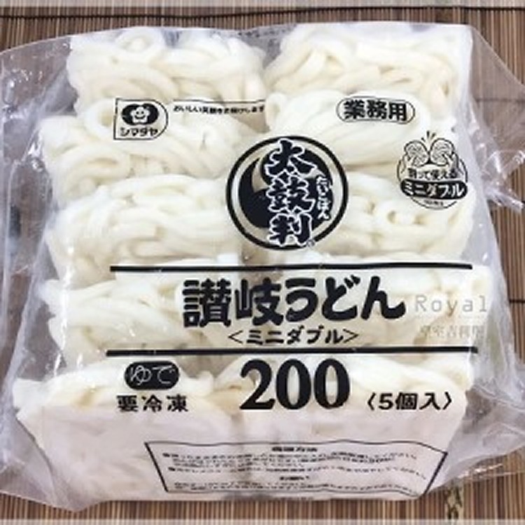 日本原裝-太鼓判讚岐さぬき烏龍麵 業務包 (200g/片/5片/包)